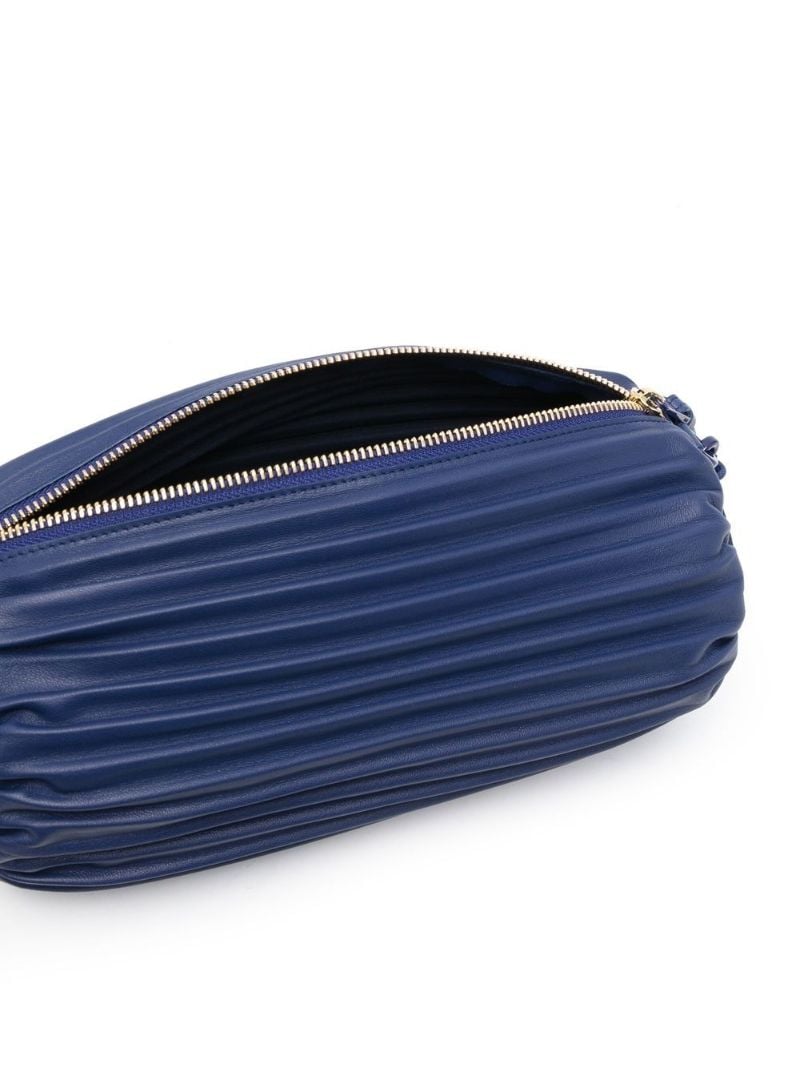 Blue Bracelet Pleated Shoulder Bag