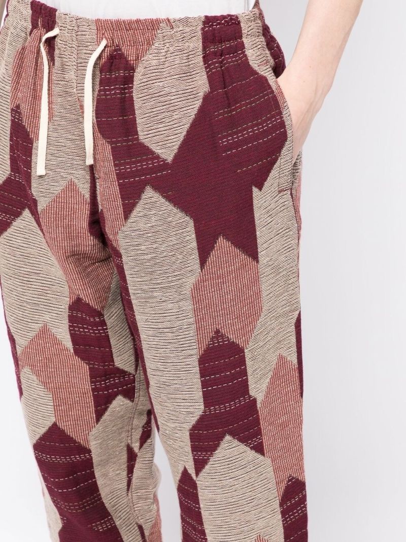Red Alva Skate Panelled Trousers