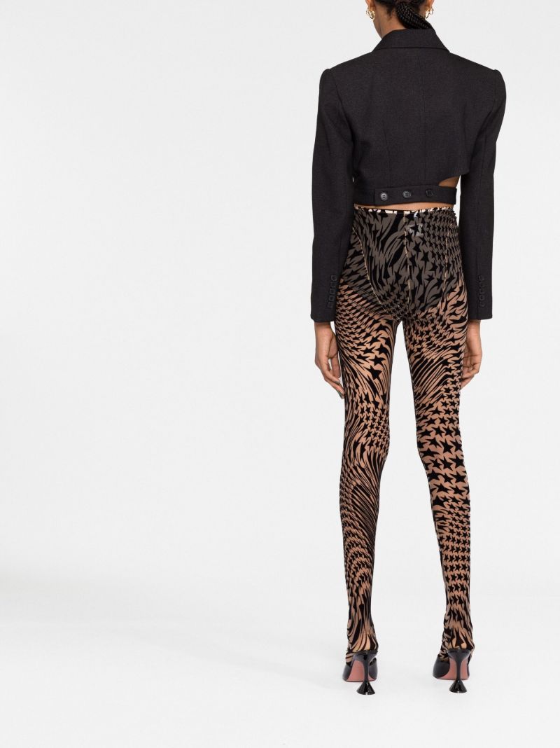 Black Star Mesh Leggings