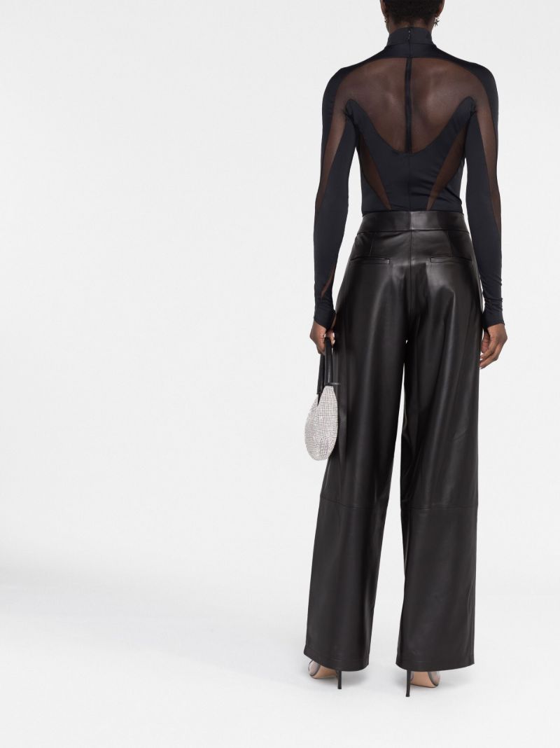 Black Illusion Semi-sheer Bodysuit
