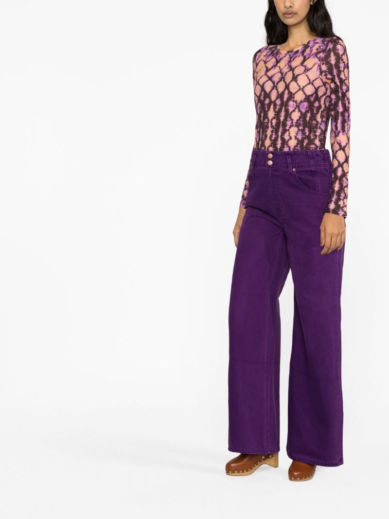 Purple Eve Printed Cotton Top