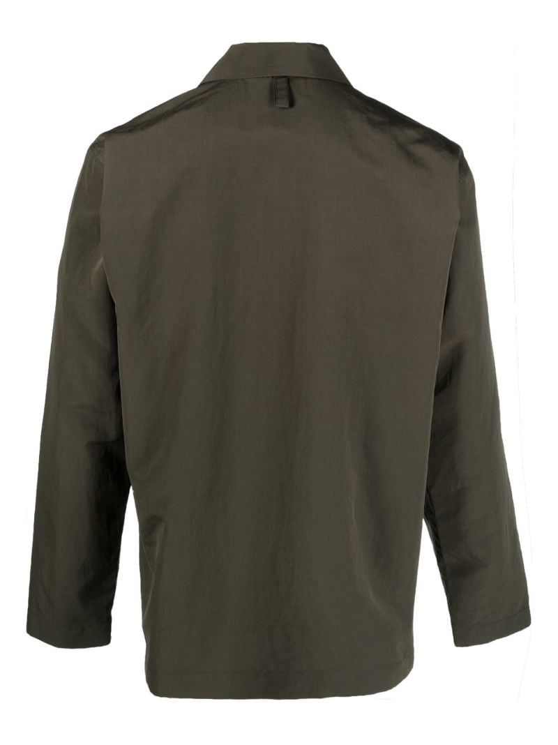 Green Long Sleeve Buttoned Shirt