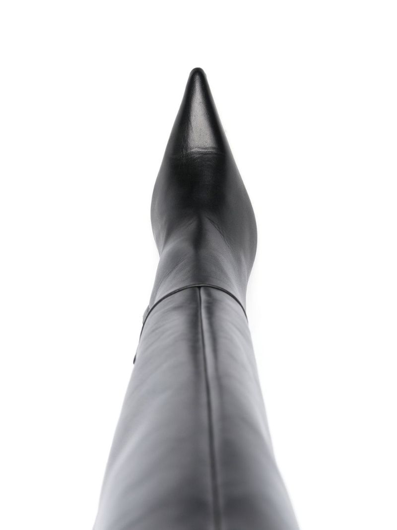 Black Rosie 115 Knee-high Leather Boots