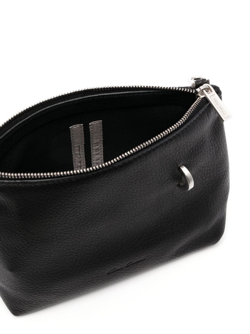 Black Adri Leather Cross Body Bag