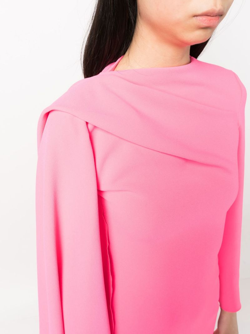 Pink Lydia Draped Maxi Dress