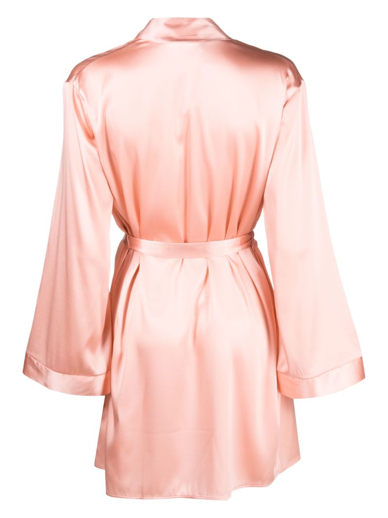 Pink Arlette Silk Robe
