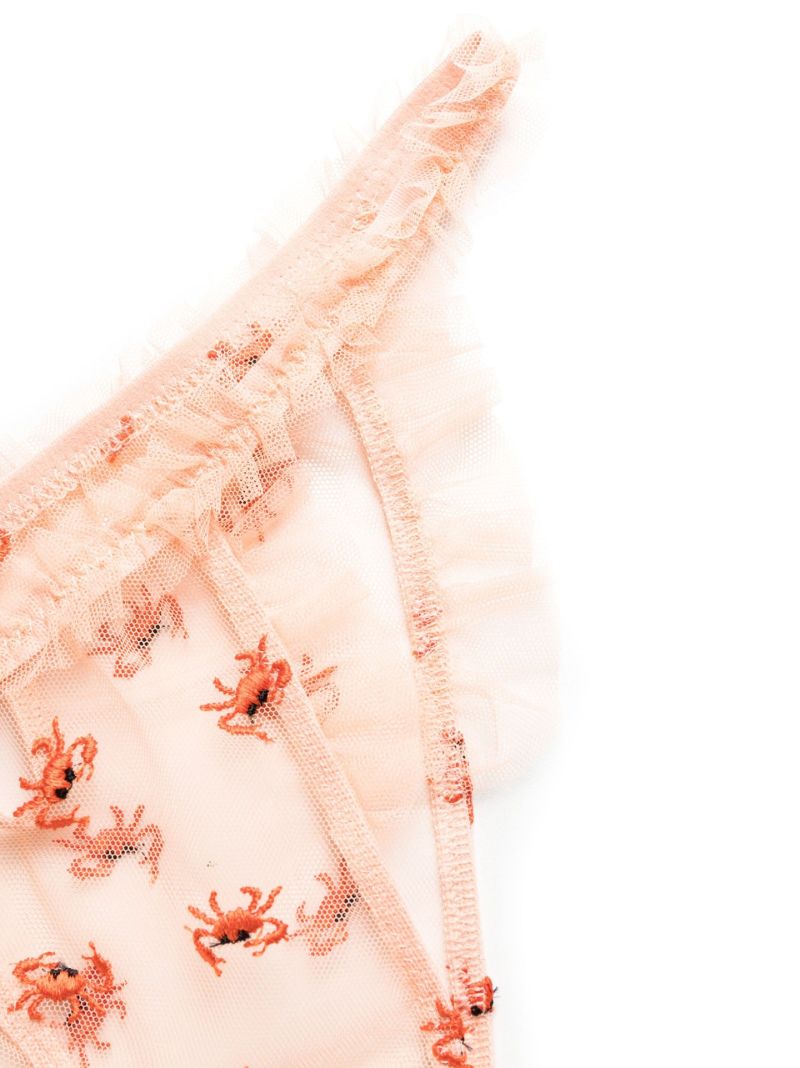 Pink Crabe Frilled Briefs