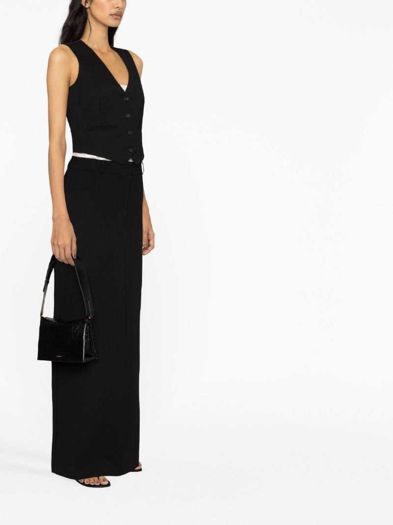 Black Wool Waistcoat