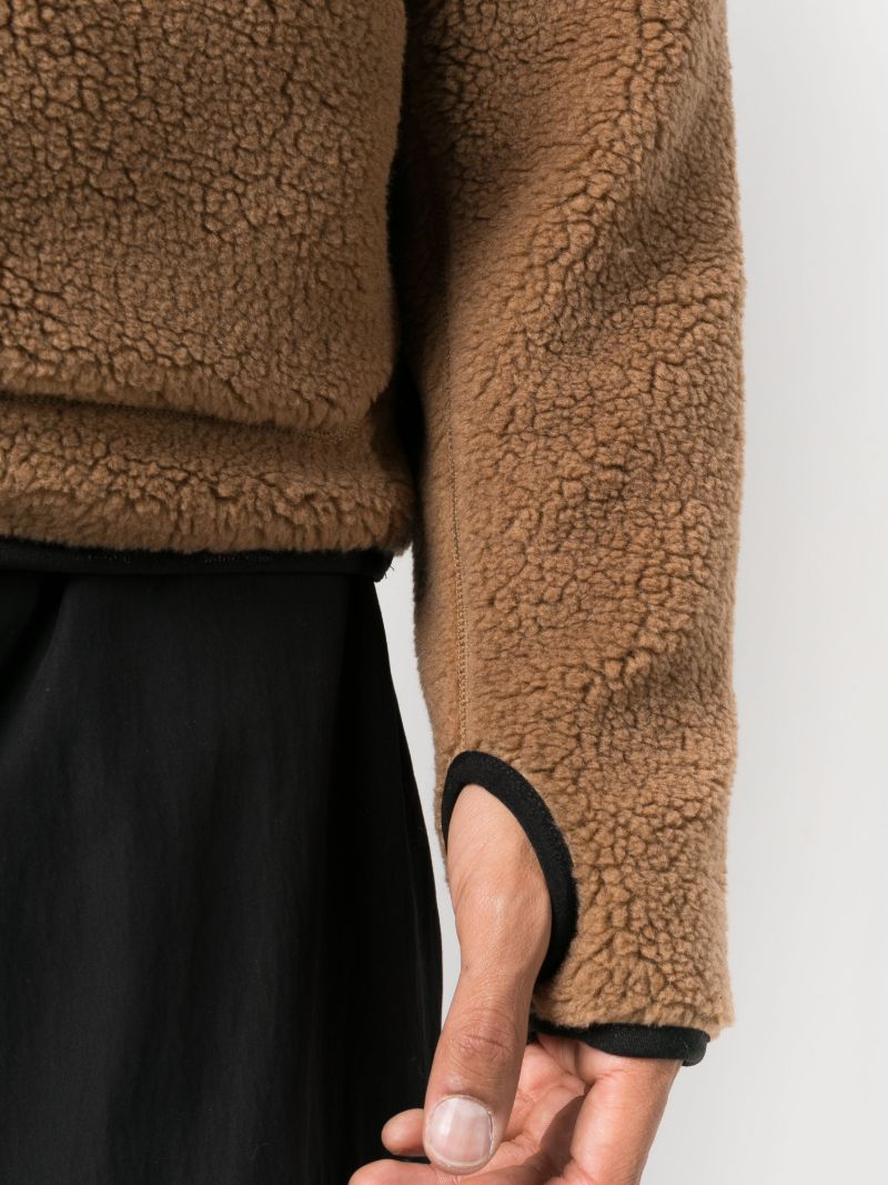 Brown Greg Cabin Zip-up Fleece Jacket