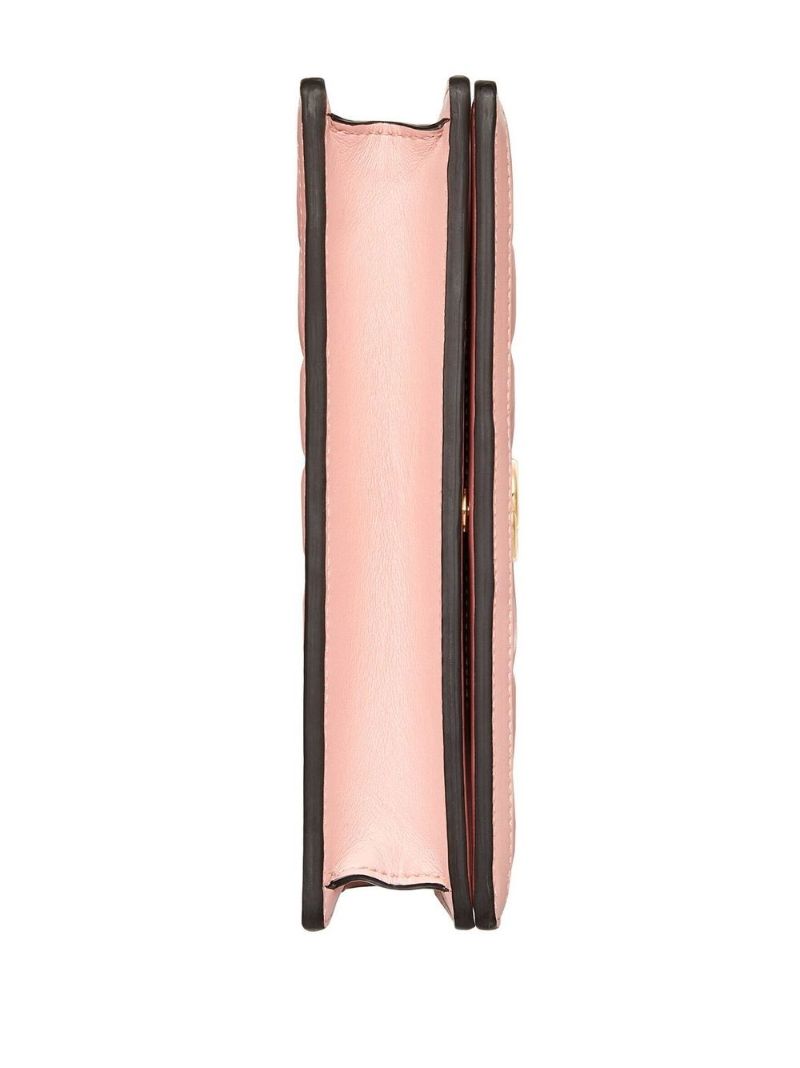 Pink Gg MatelassÃ_x0083_© Chain Wallet