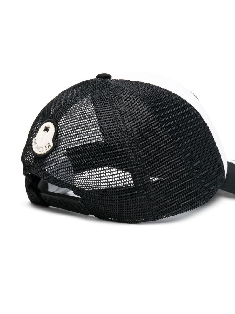 White Patch-detail Snapback Cap
