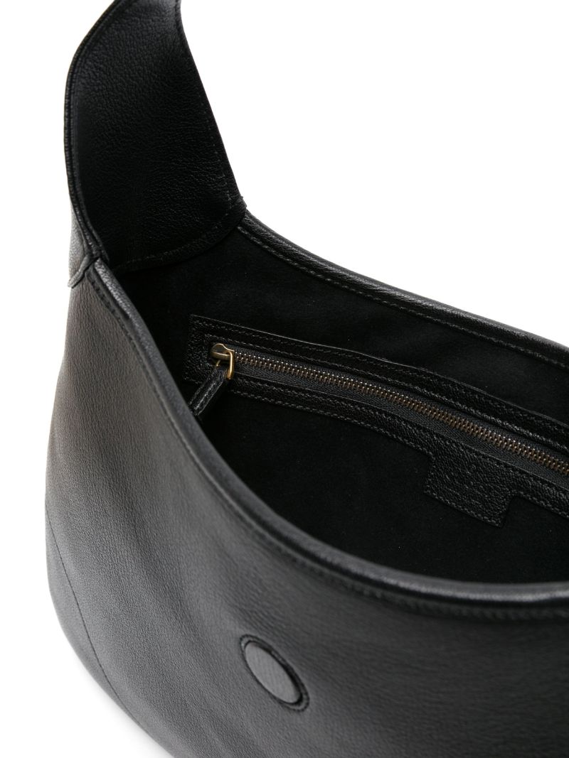 Black Aphrodite Medium Leather Shoulder Bag