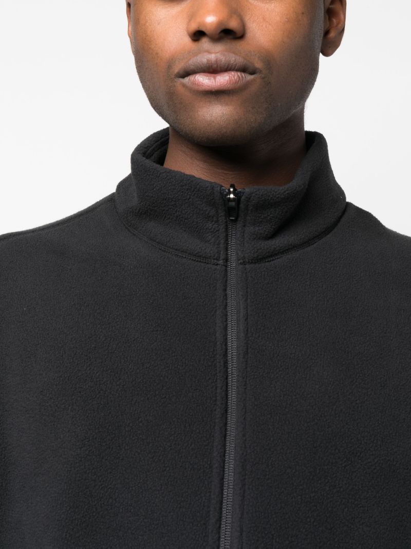 Black Half-zip Polar Fleece Top