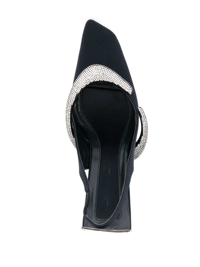 Black Elsa 95 Crystal Pumps