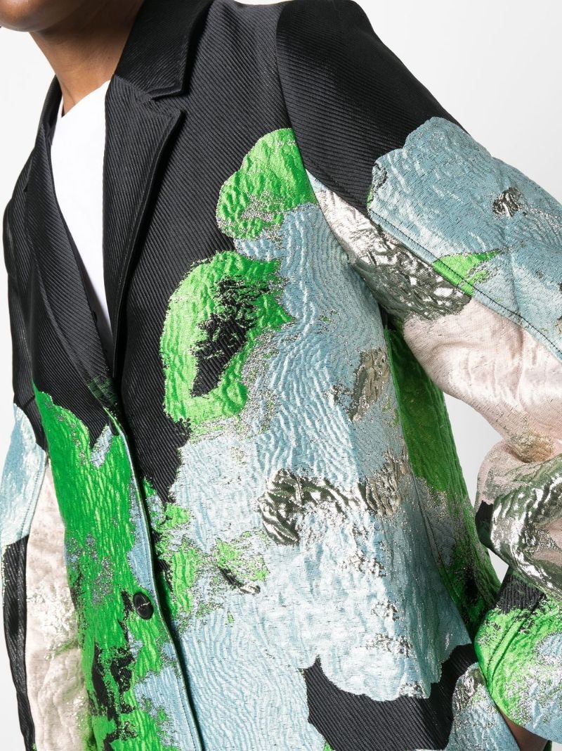 Blue Cornelia Single-breasted Coat