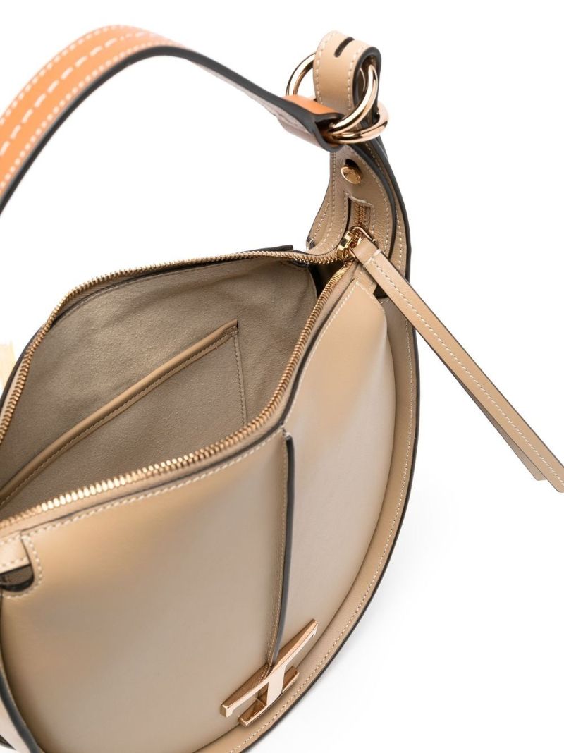 Neutral T Timeless Leather Hobo Bag
