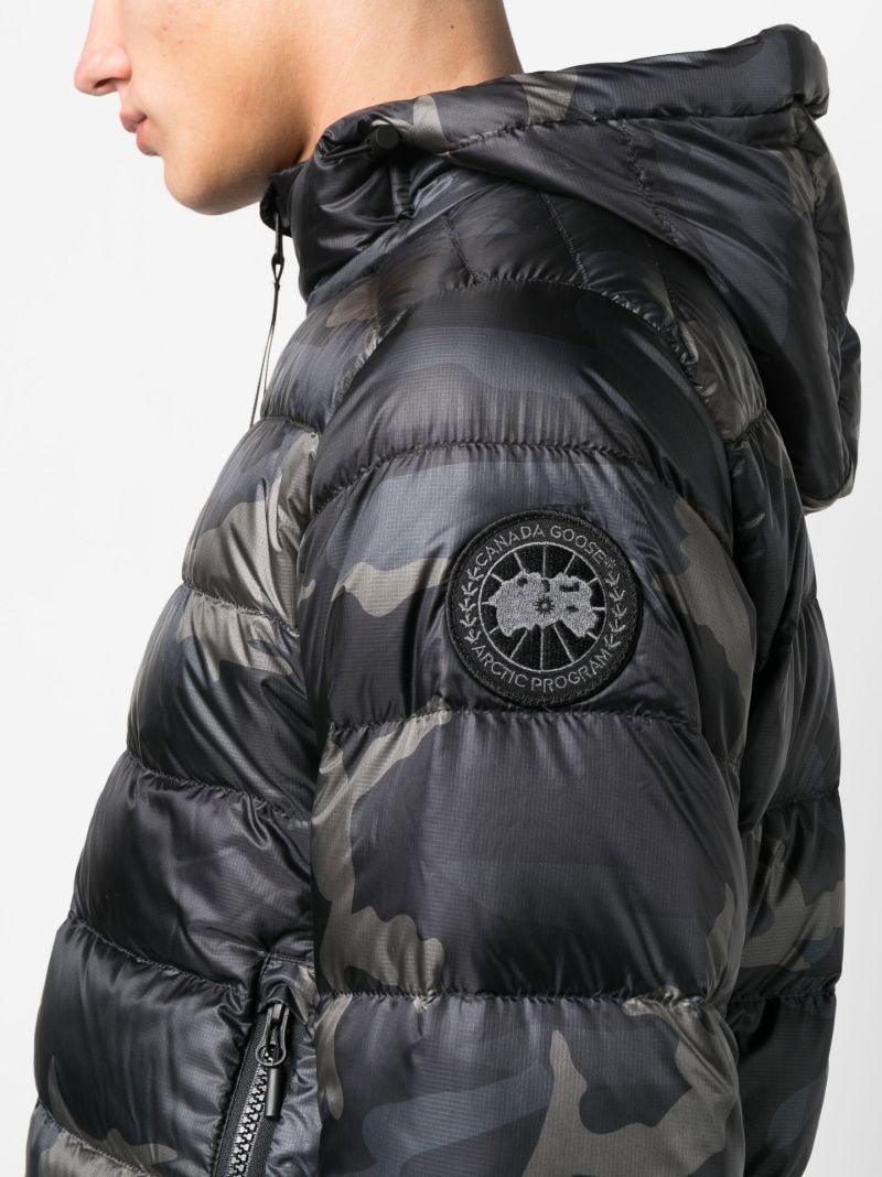 Black Crofton Hooded Quilted Jacket