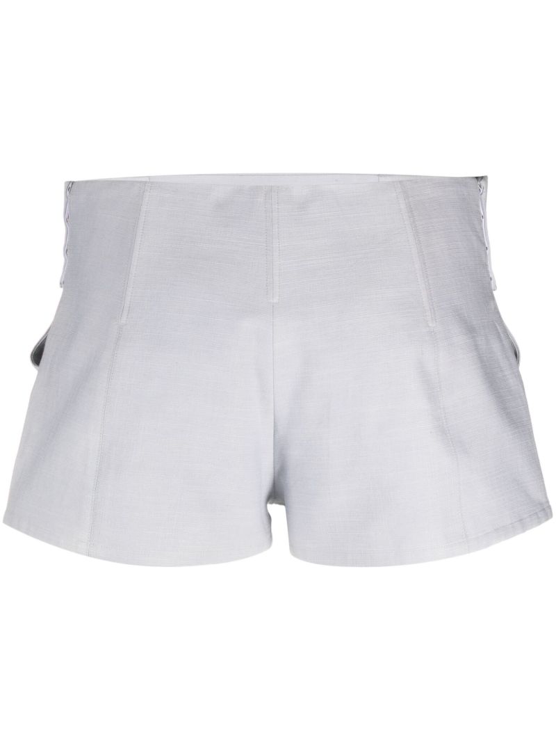 Grey Tailored Tuxedo Shorts