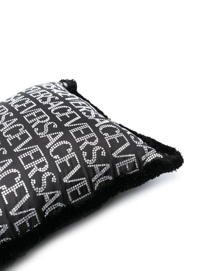 Black Crystal Logo Cushion