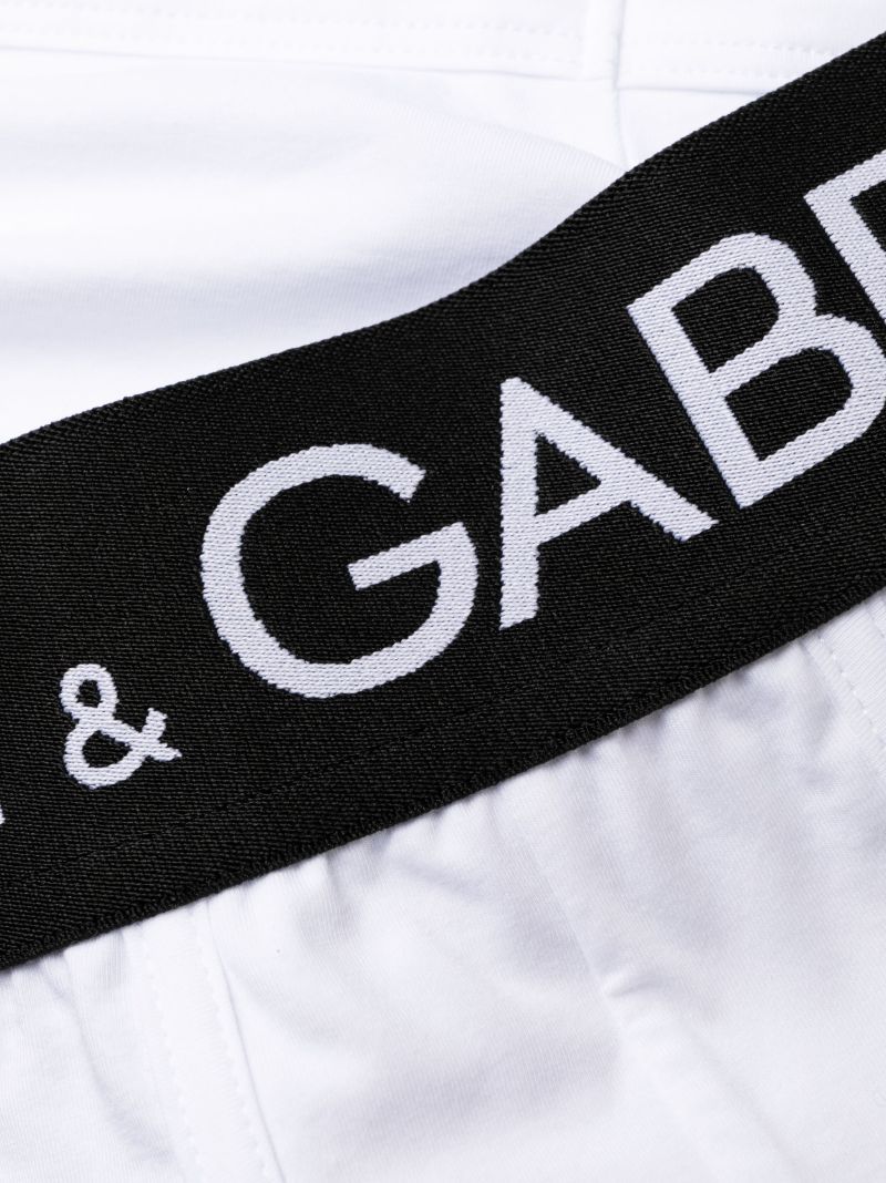 White Logo Waistband Boxers