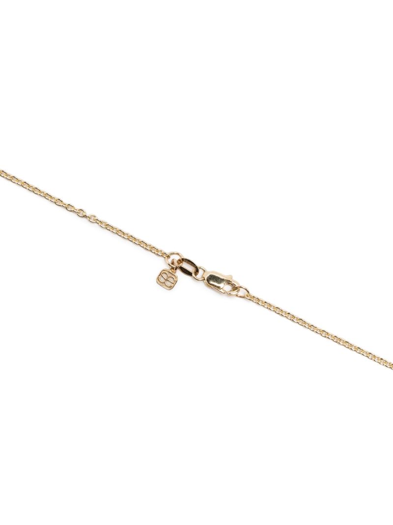 14k Yellow Gold Marquise Eye Diamond Necklace