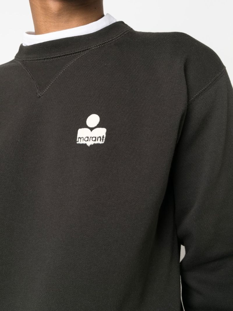 Black Mike Logo Print Sweatshirt