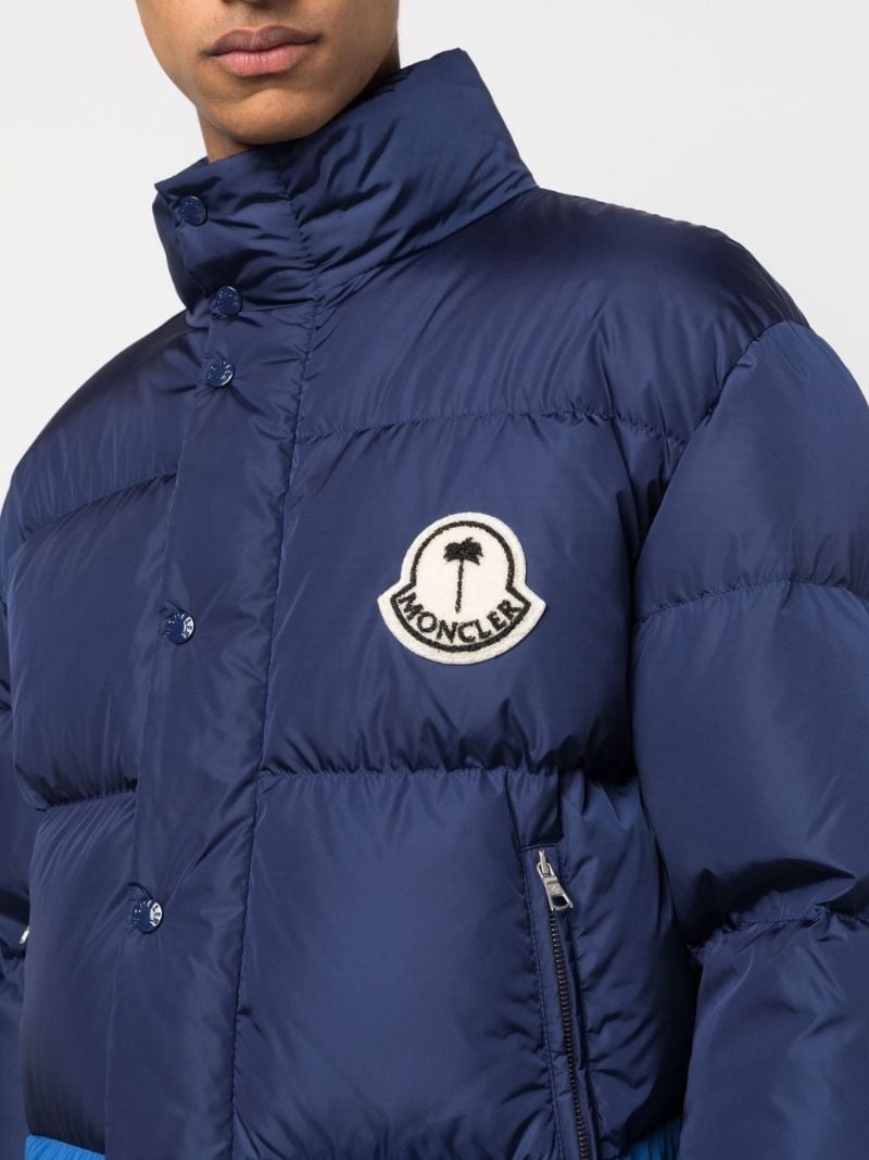 Blue Logo-print Padded Jacket