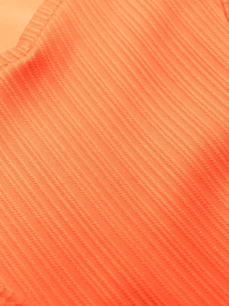 Orange Connor PlissÃ_x0083_© Side-tie Bikini Bottoms