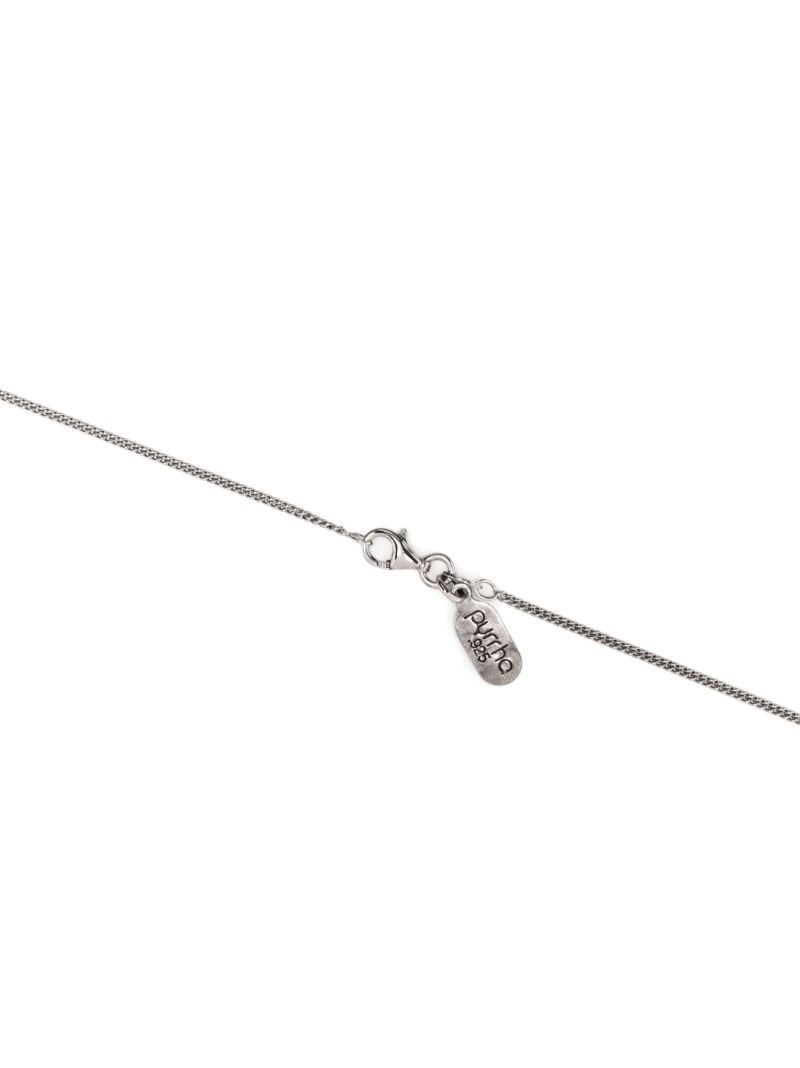 Sterling Silver Slow Down Talisman Necklace