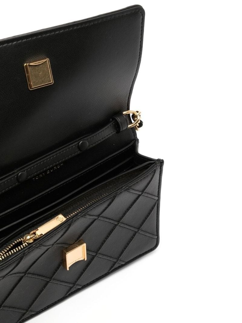 Black Fleming Quilted Leather Purse