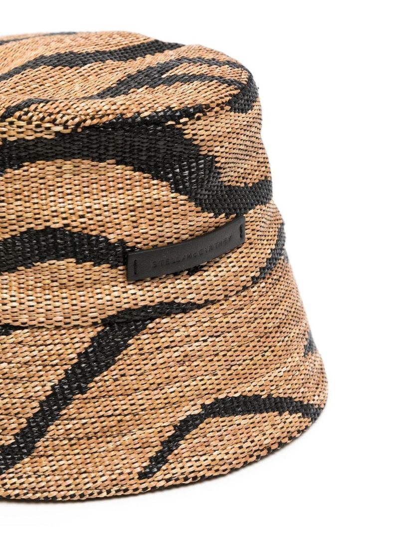 Brown Tiger Print Bucket Hat