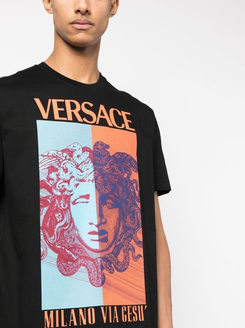Black Medusa Print T-shirt
