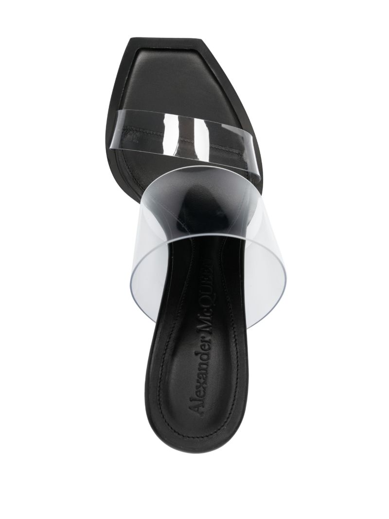 Clear Pin 95 Leather Mules