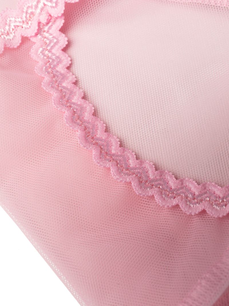 Pink Semi Sheer Briefs