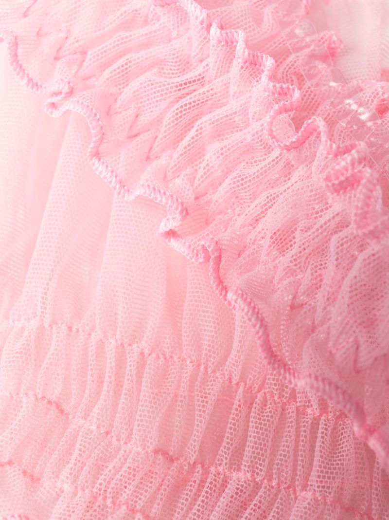 Pink Gathered Detail Bra
