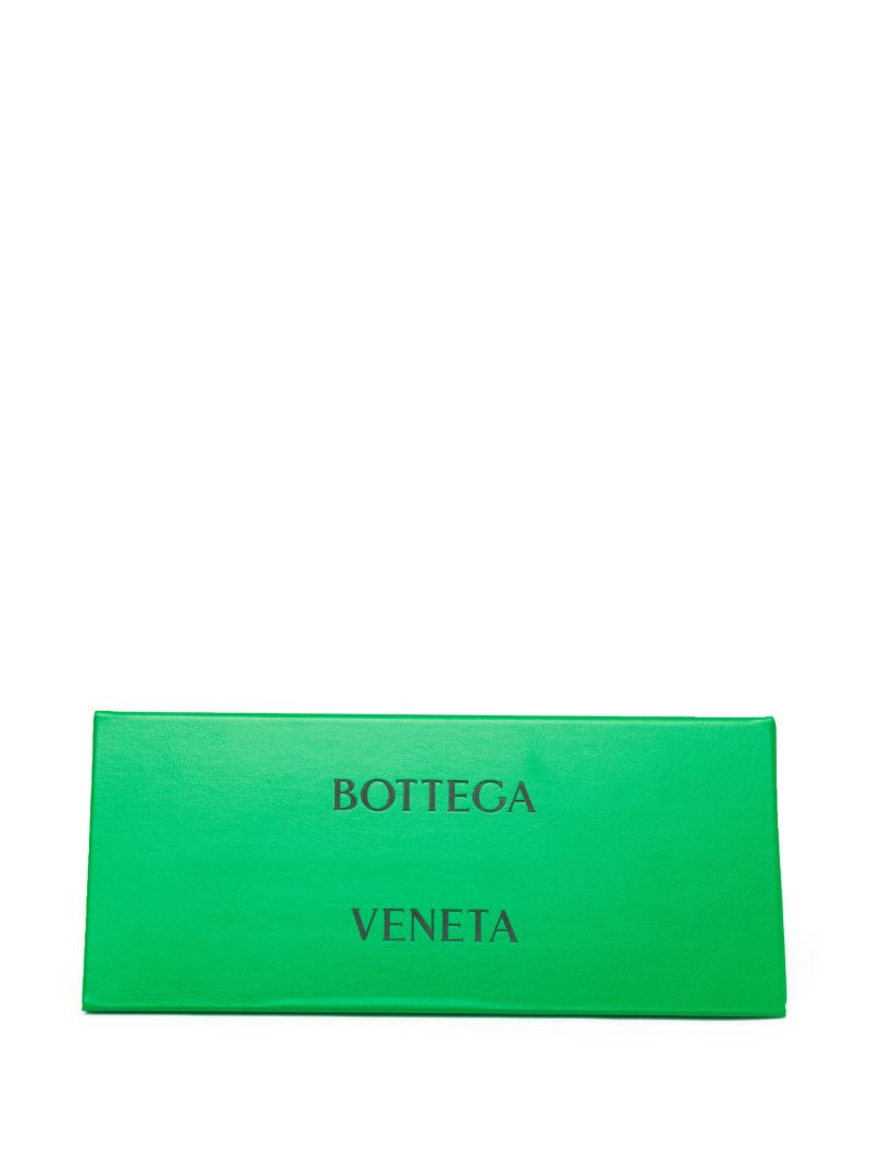 White Logo Plaque Square-frame Sunglasses