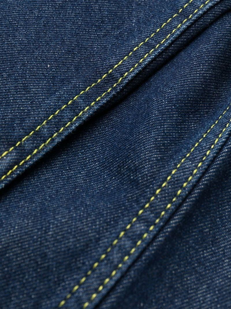 Blue Angi Straight Leg Cargo Jeans