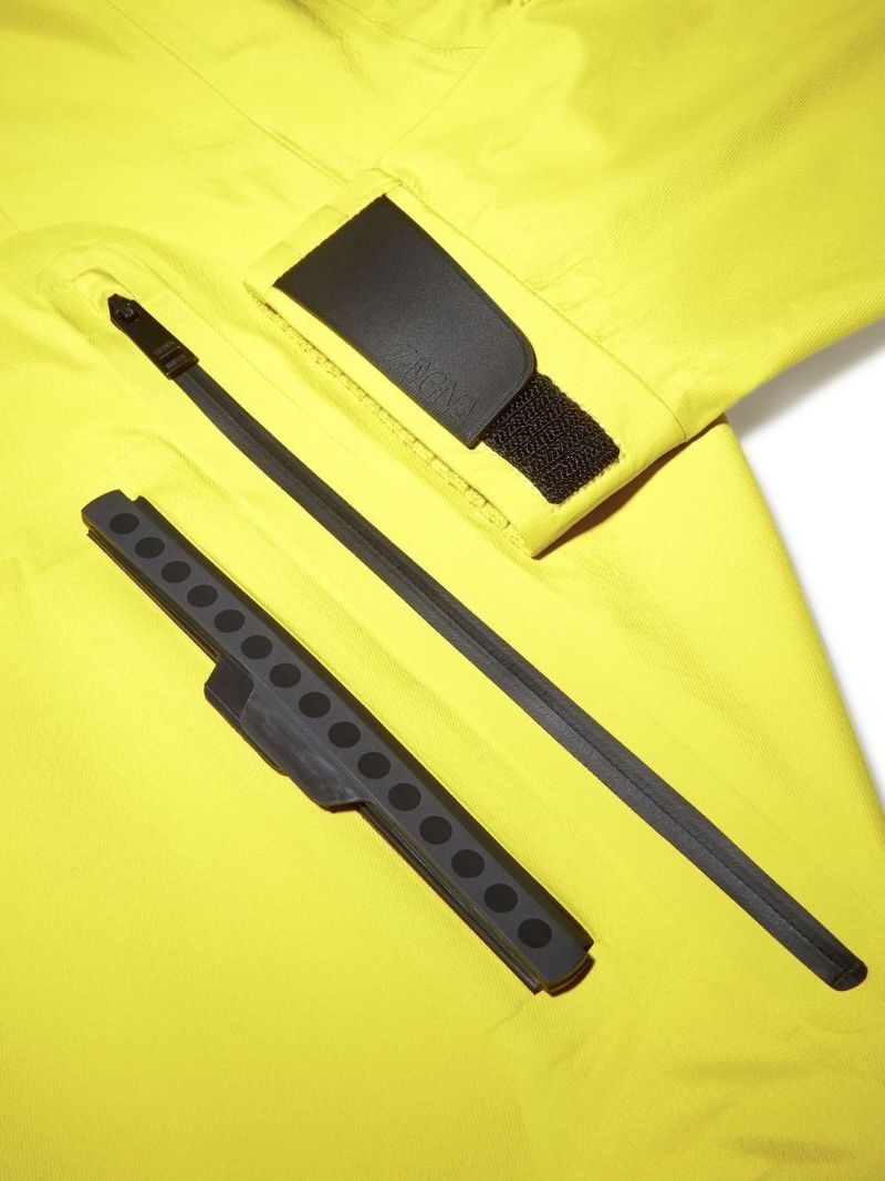 Yellow Usetheexisting Blouson Hooded Jacket