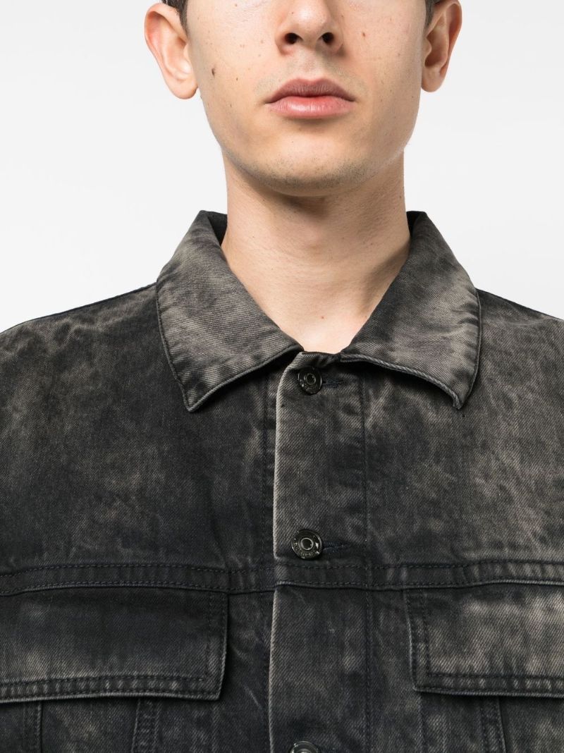 Black Stonewash Denim Jacket
