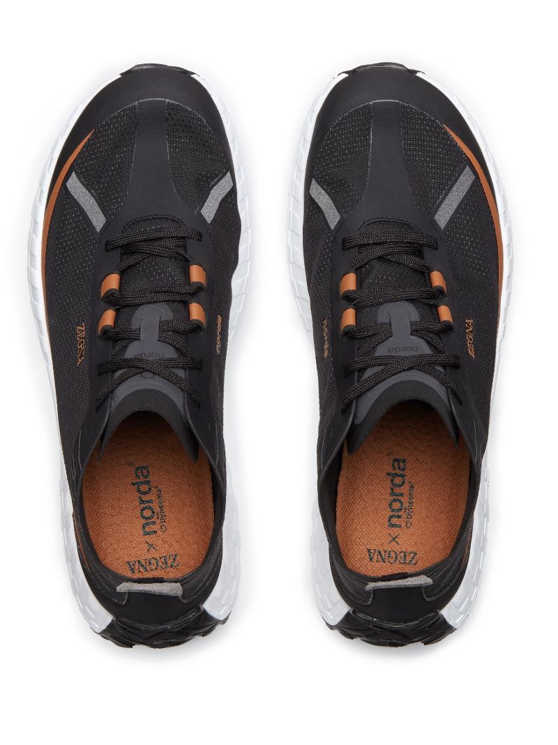 X Norda Black Running Sneakers