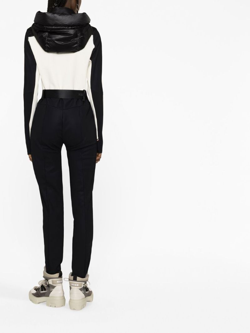 Black Hooded Stirrup Skisuit