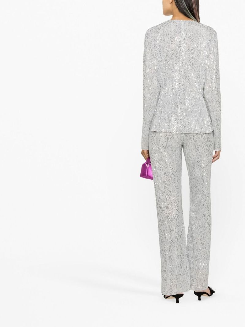 Silver Gloria Sequinned Top