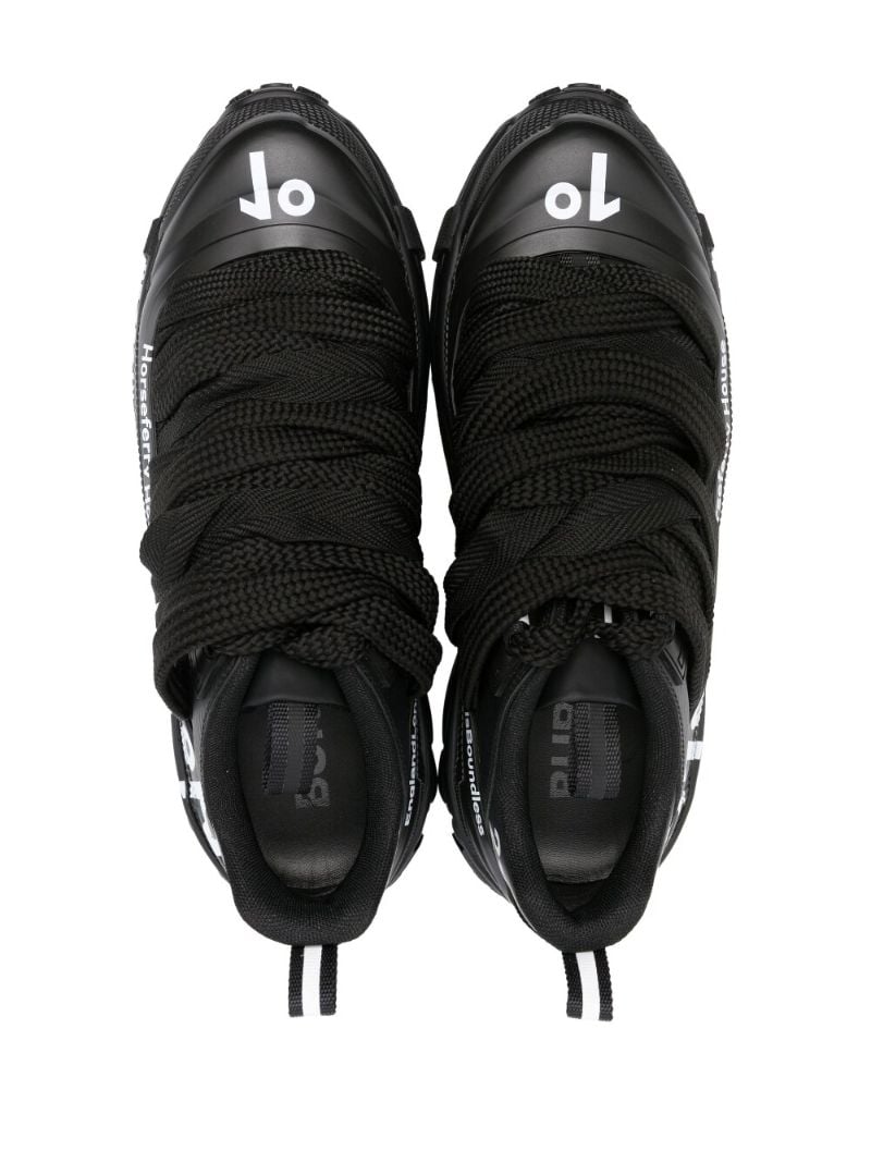 Black Arthur Coordinates Print Sneakers