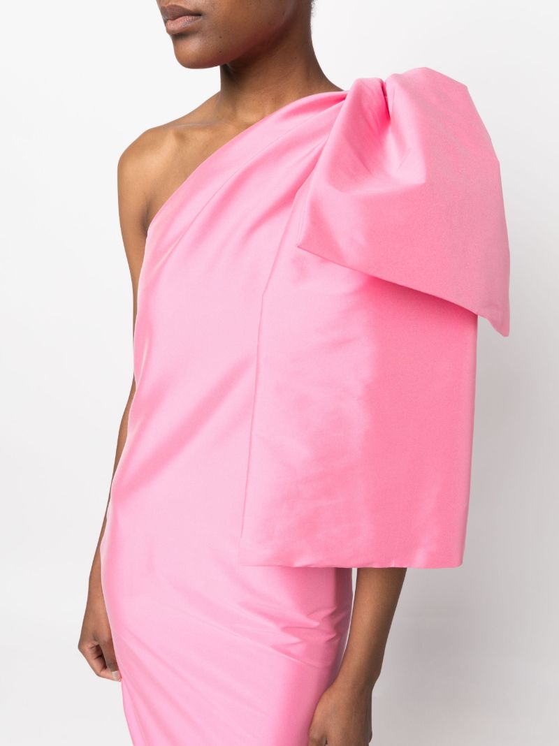 Pink Josselin Bow-embellished Maxi Dress