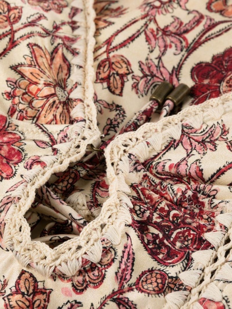 Neutral Vitali Floral Print Swimsuit