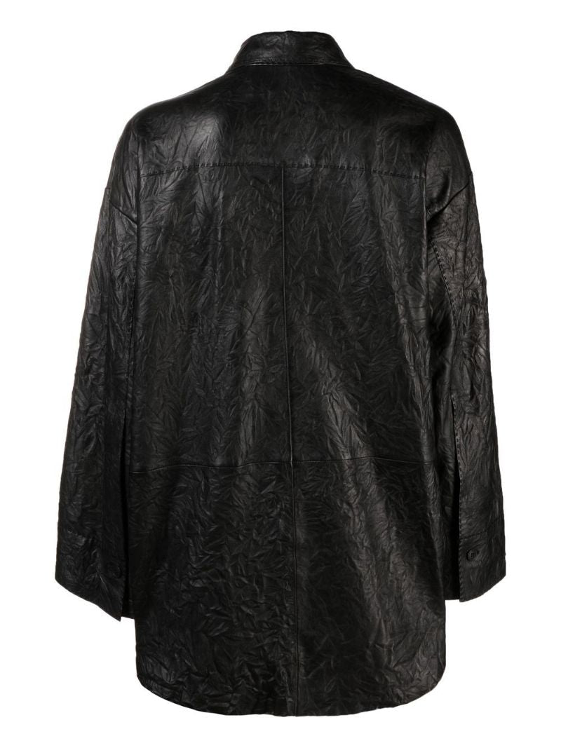 Black Barley Leather Shirt