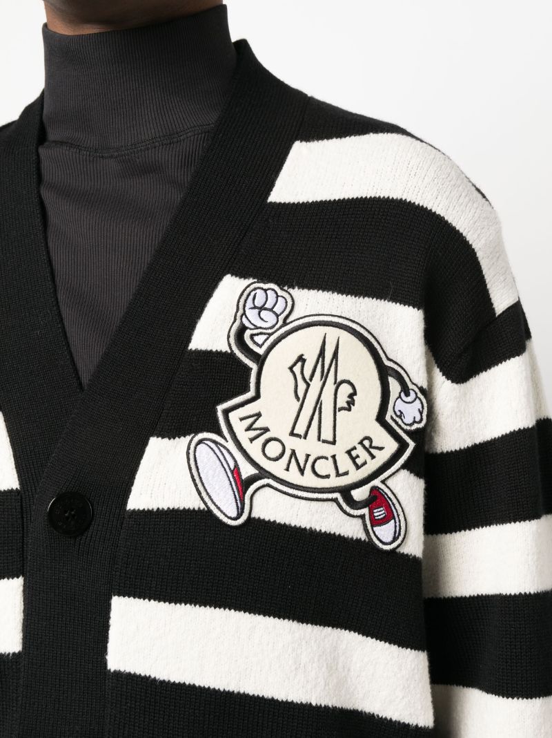 Black Striped Cardigan