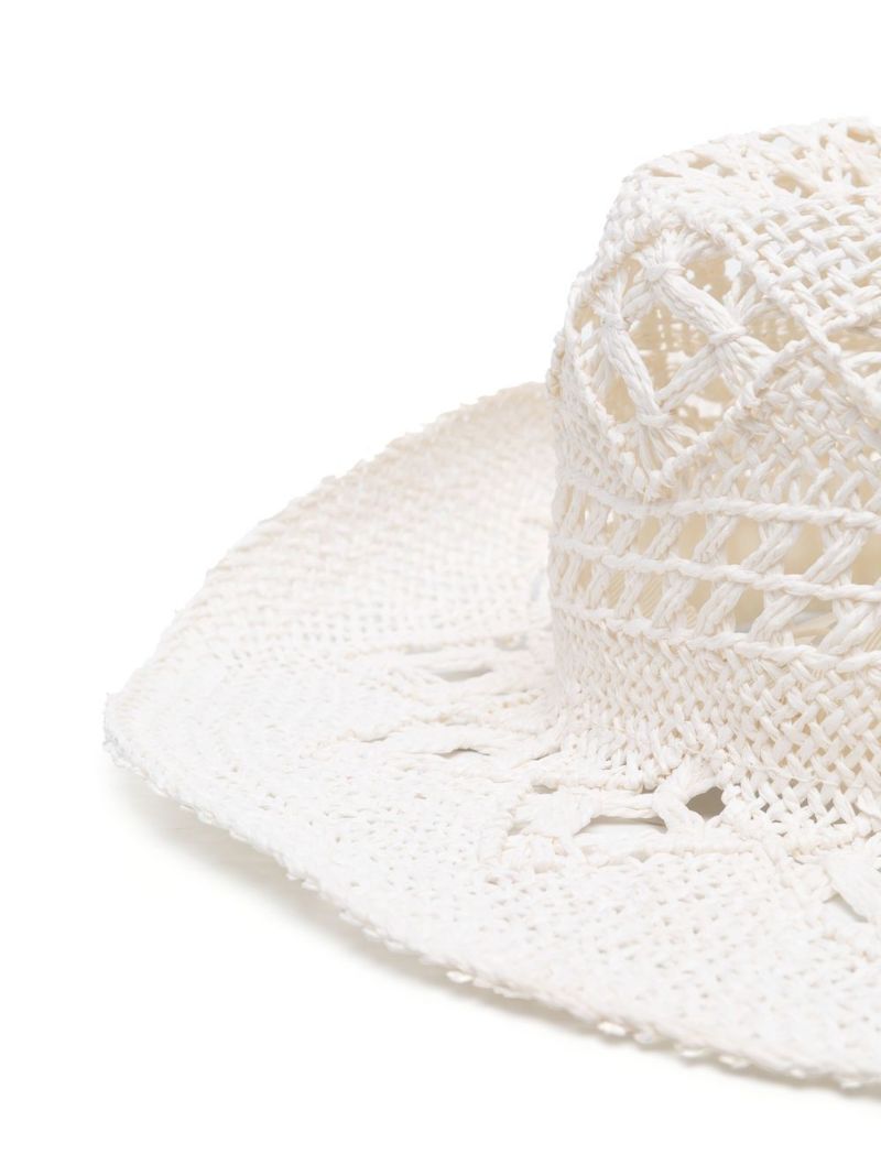 White Straw Cowboy Hat