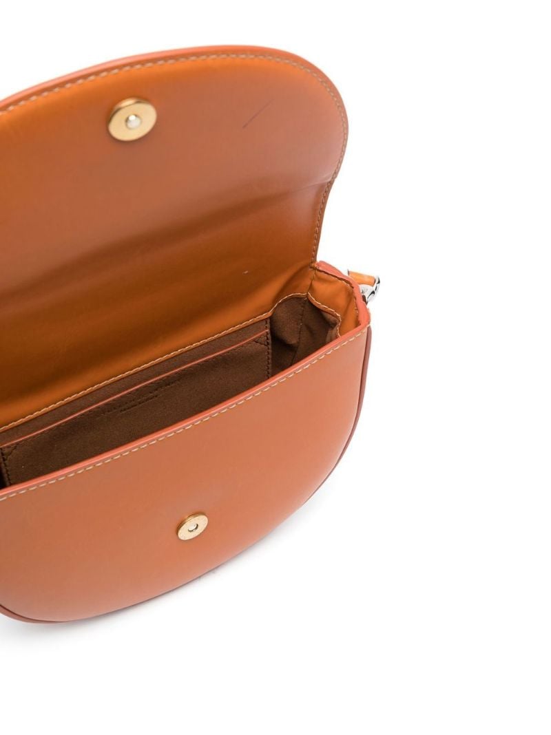 Orange Chain Detail Shoulder Bag