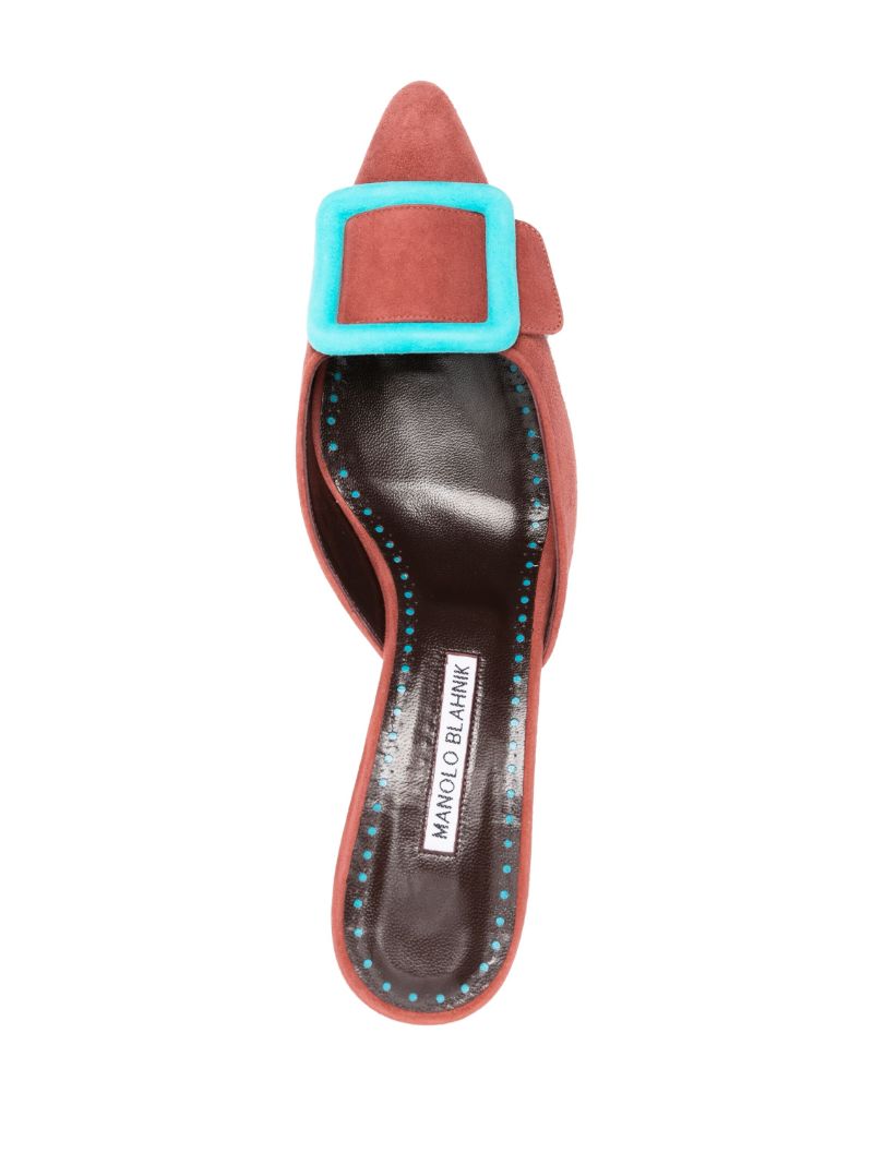 Orange Maysalebi 50 Suede Mules